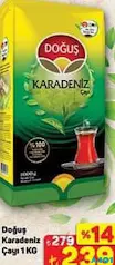 DOĞUŞ KARADENİZ SİYAH ÇAY 1 KG fiyat ve kampanya bilgisi